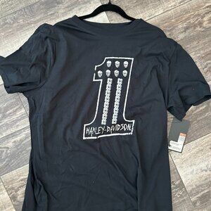 Harley Davidson #1 Skeleton #1 T- shirt   NWT  XL